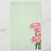 Papeterie Carnations roses (Devant)