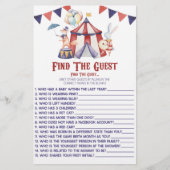 Papeterie Carnaval De Cirque Trouver Le Baby shower Invité J