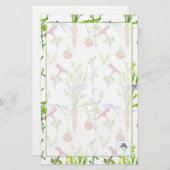 Papeterie Carottes d'aquarelle du jardin végétal (Devant / Derrière)