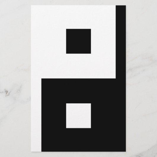 Papeterie Carré Yin Yang (Devant)