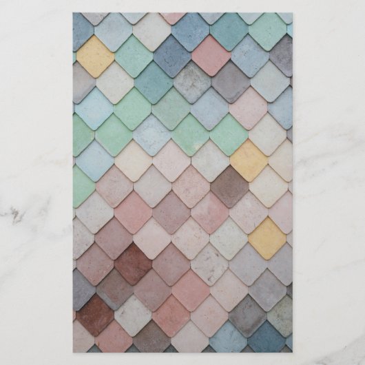 Papeterie Carreaux multicolores (Devant)