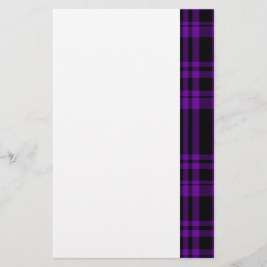 Papeterie Carreaux Violet Punky (Devant)