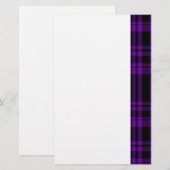 Papeterie Carreaux Violet Punky (Devant / Derrière)