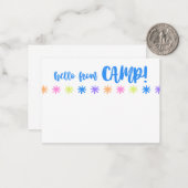 Papeterie carte de correspondance de camp ! (Devant/Arrière en situation)