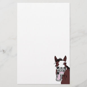 Papeterie Cartoon Laughing Horse Fun