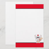 Papeterie Cartoon Nurse Souris fun stationnaire (Devant / Derrière)