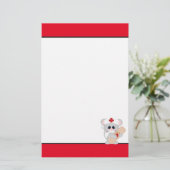 Papeterie Cartoon Nurse Souris fun stationnaire (Debout devant)