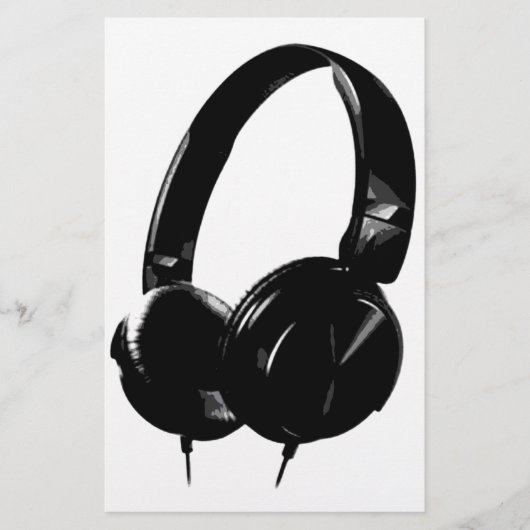 Papeterie Casque audio Pop Art (Devant)