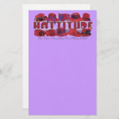 Papeterie casquette rouge stationnaire (Devant / Derrière)