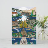 Papeterie Célébration de la gorge du fleuve Columbia (Debout devant)