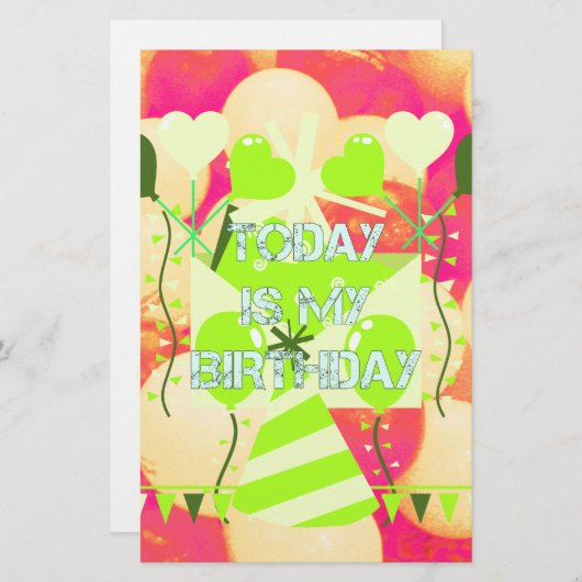 Papeterie Célébrer Mes Bénédictions Joyeuses d'Anniversaire (Devant / Derrière)