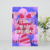 Papeterie Célébrer Mes Bénédictions Joyeuses d'Anniversaire (Debout devant)