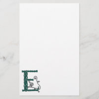 Papeterie celtique de la lettre E