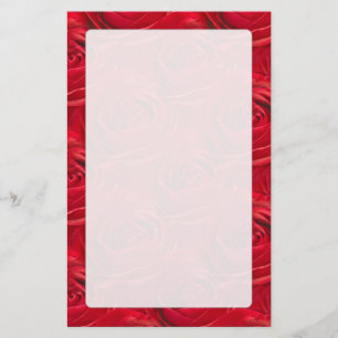 Papeterie Centre abstrait de motif de rose rouge