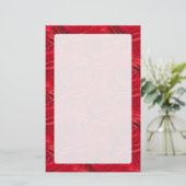 Papeterie Centre abstrait de motif de rose rouge (Debout devant)