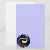 Papeterie Cercle de tête de caille Bobwhite (Devant / Derrière)