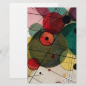 Papeterie Cercles Abstraits de Kandinsky dans un C (Devant / Derrière)