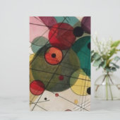 Papeterie Cercles Abstraits de Kandinsky dans un C (Debout devant)