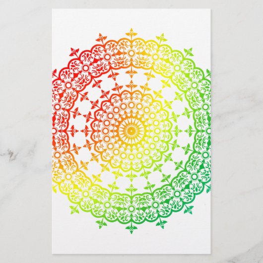 Papeterie Cercles arc-en-ciel (Devant)