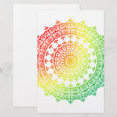 Papeterie Cercles arc-en-ciel (Devant / Derrière)