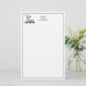 Papeterie Cerf avec Emblème héraldique de graisse (Debout devant)