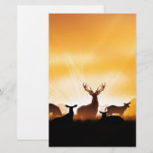 Papeterie Cerfs communs (Devant / Derrière)
