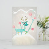 Papeterie cerfs de Noël (Debout devant)