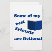 Papeterie Certains de mes meilleurs amis sont fictifs (Devant / Derrière)