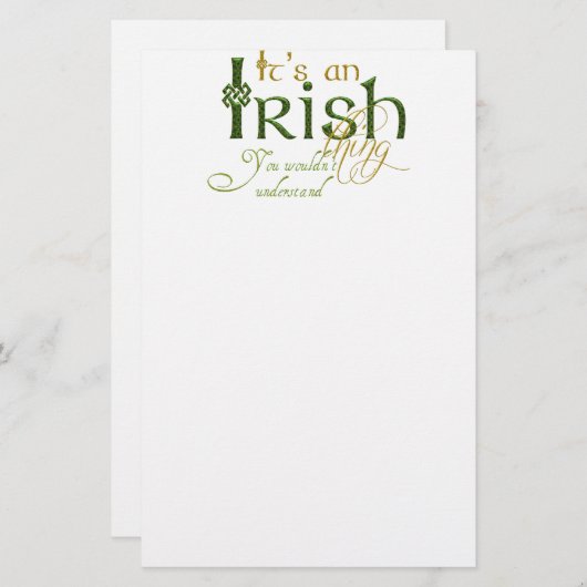 Papeterie C'est irlandais (Devant / Derrière)