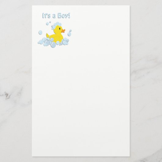 Papeterie C'est un Baby shower à bulle Bleu (Devant)