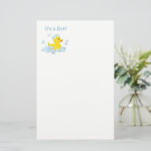 Papeterie C'est un Baby shower à bulle Bleu (Debout devant)