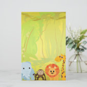 Papeterie C'est un baby shower de jungle (Debout devant)