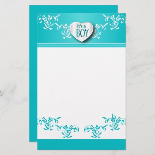 Papeterie C'est un scrapbooking de garçon (Devant / Derrière)