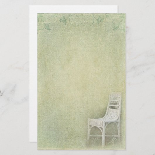 Papeterie Chaise en osier (Devant / Derrière)