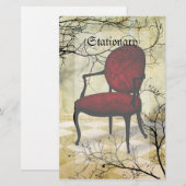 Papeterie Chaise royale avec branches (Devant / Derrière)