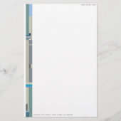 Papeterie Champ de couleur contemporain personnalisable fixe (Devant)