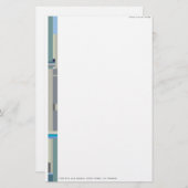 Papeterie Champ de couleur contemporain personnalisable fixe (Devant / Derrière)