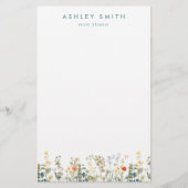 Papeterie Champ Fleur sauvage élégant (Devant)