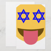 Papeterie chanukkah hanoukka emoji (Devant / Derrière)