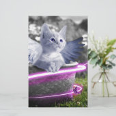 Papeterie chat ange (Debout devant)