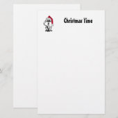 Papeterie Chat de Noël (Devant / Derrière)