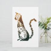 Papeterie Chat de Steampunk stationnaire (Debout devant)