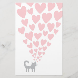 Papeterie Chat en amour