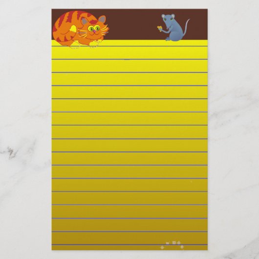 Papeterie Chat et souris (Devant)