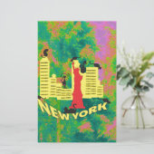 Papeterie Chat NEW YORK (Debout devant)