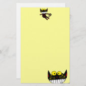 Papeterie chat noir (Devant / Derrière)