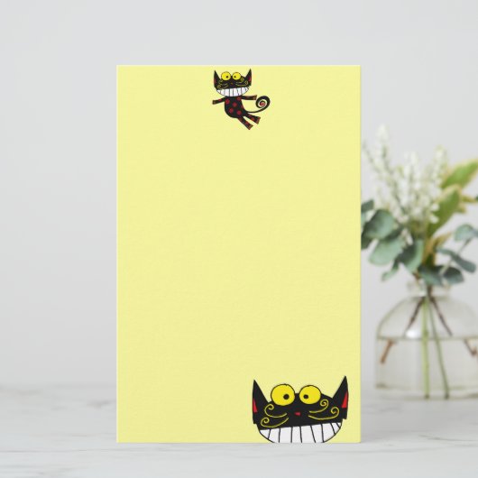 Papeterie chat noir (Debout devant)