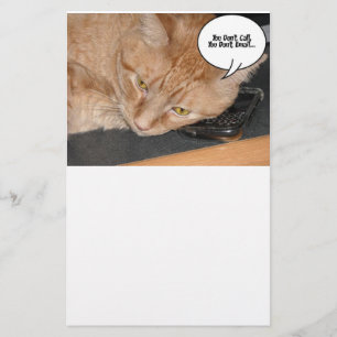 Papeterie Chat Tabby orange Vous manquant