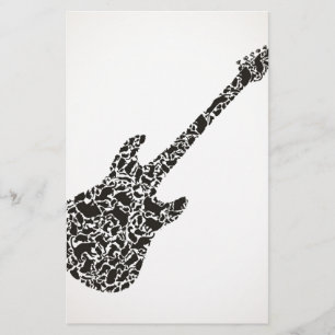 Papeterie Chat une guitare