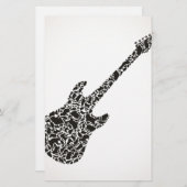 Papeterie Chat une guitare (Devant / Derrière)